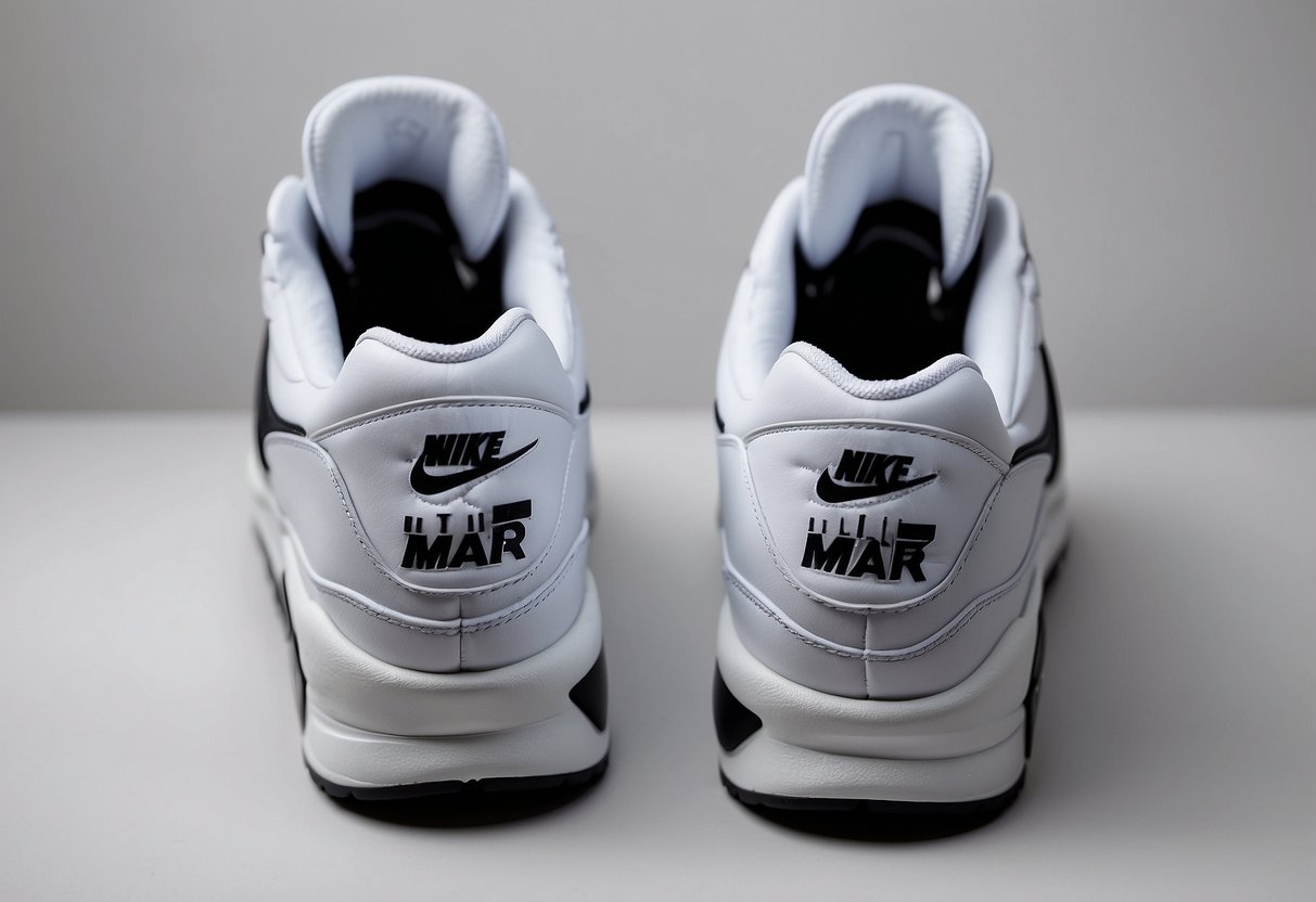 A pair of Nike Air Max sneakers is placed on a clean, white
background. The shoes are positioned at a slight angle to show off their
iconic design and
branding