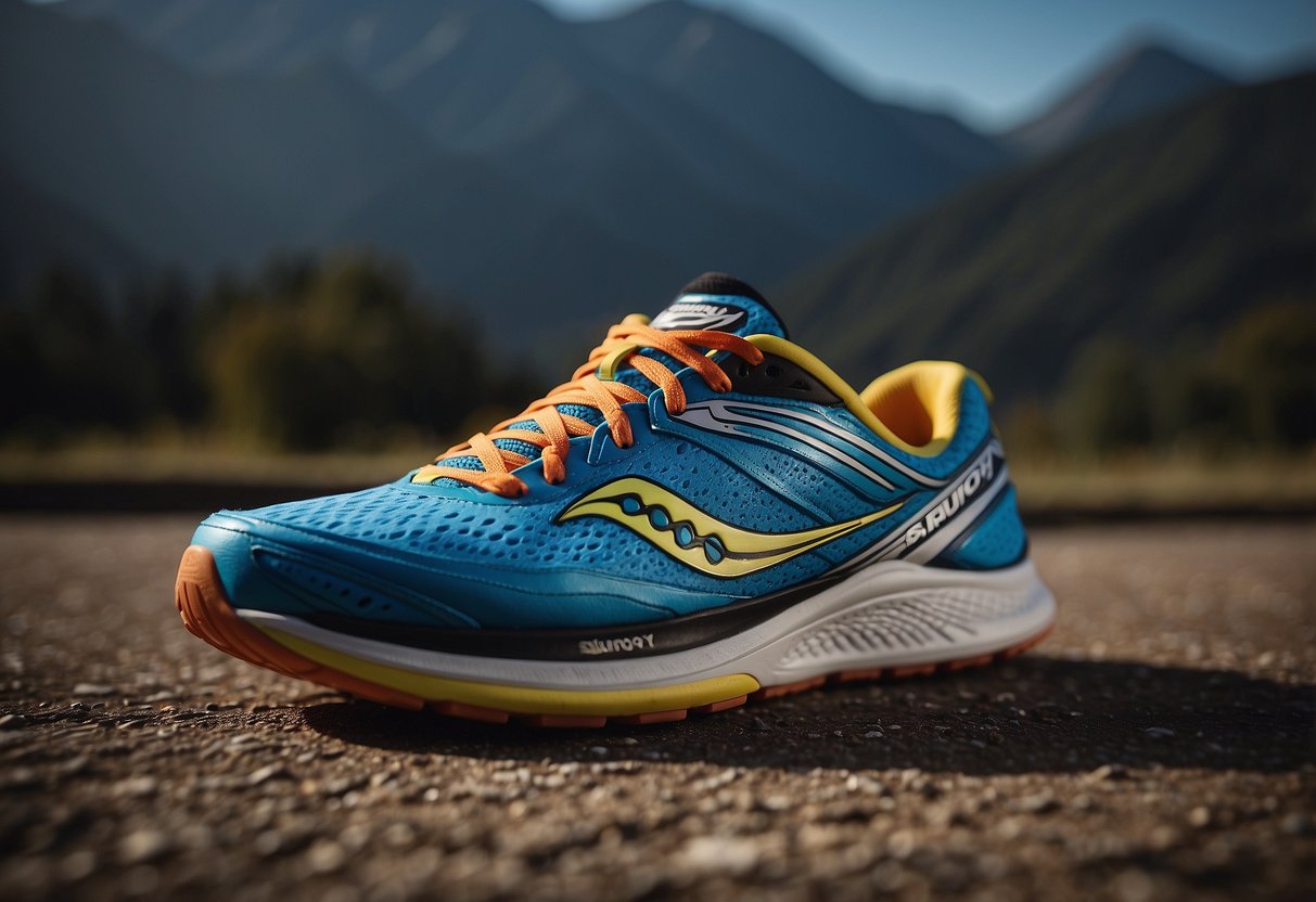 A Saucony Kinvara sports shoe stands out among other top 10 brands,
showcasing its unique features and
design