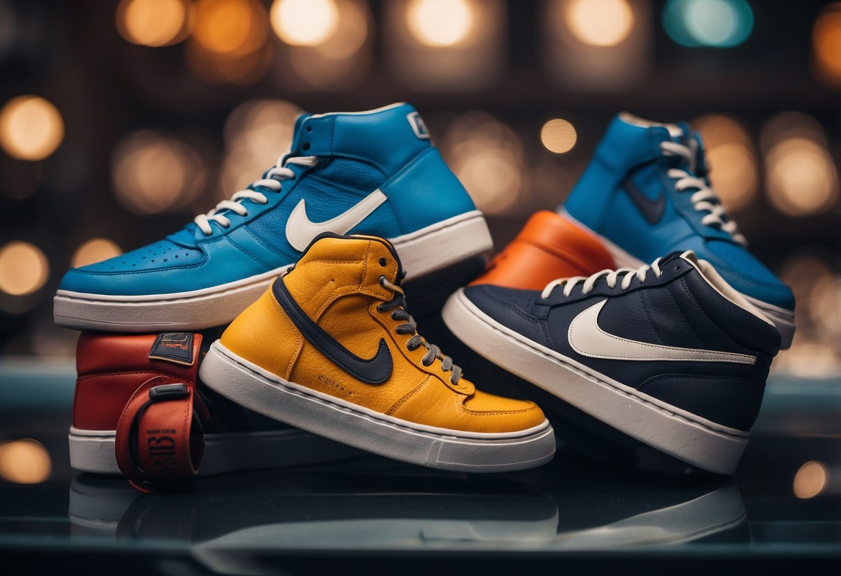 A display of top 10 sports shoe brands with logos and product images,
accompanied by a list of frequently asked questions in a clean and
modern
layout